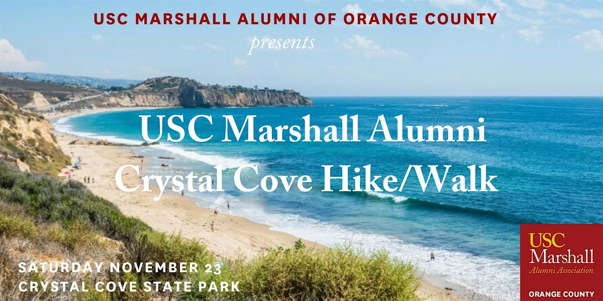 USC Marshall Alumni OC Hike\/Walk at Crystal Cove - Sat 11\/23