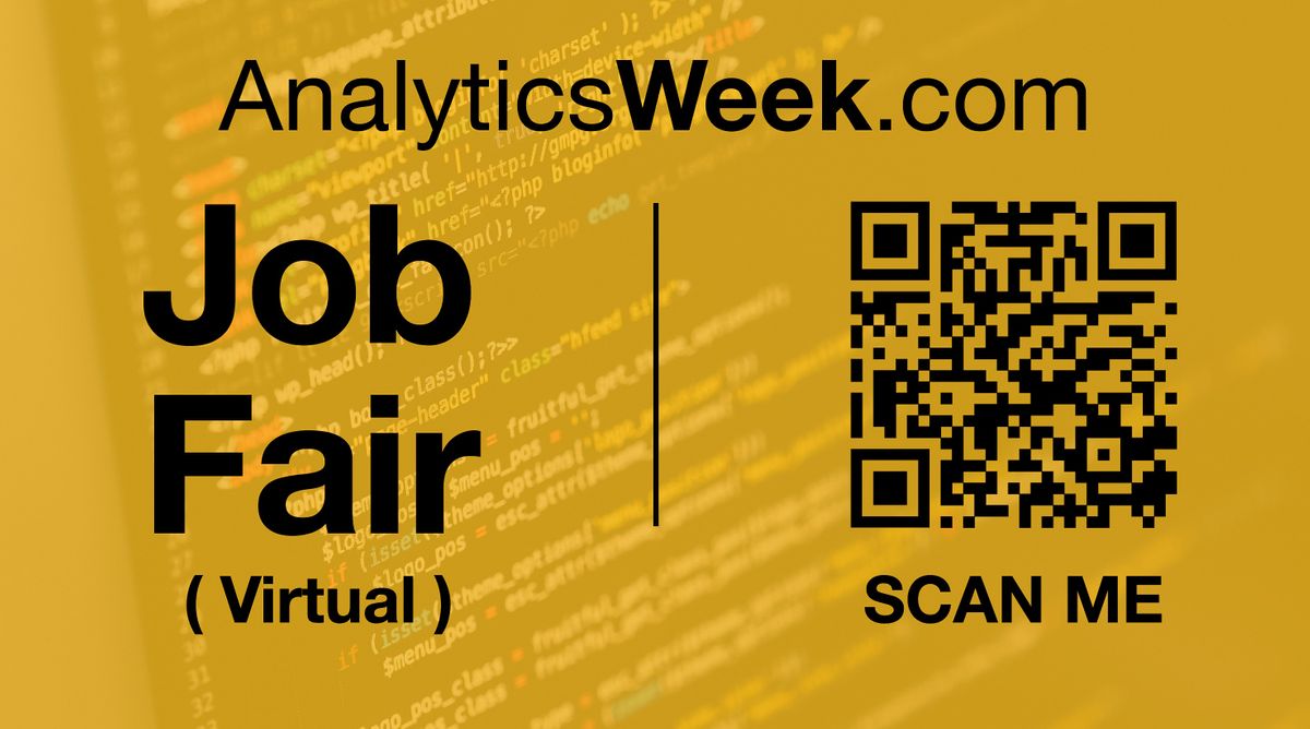 #AnalyticsWeek Virtual Job Fair \/ Career Expo Event #Boston