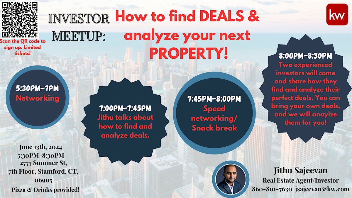 Real Estate Investor Meetup: How to find DEALS & analyze your next PROPERTY