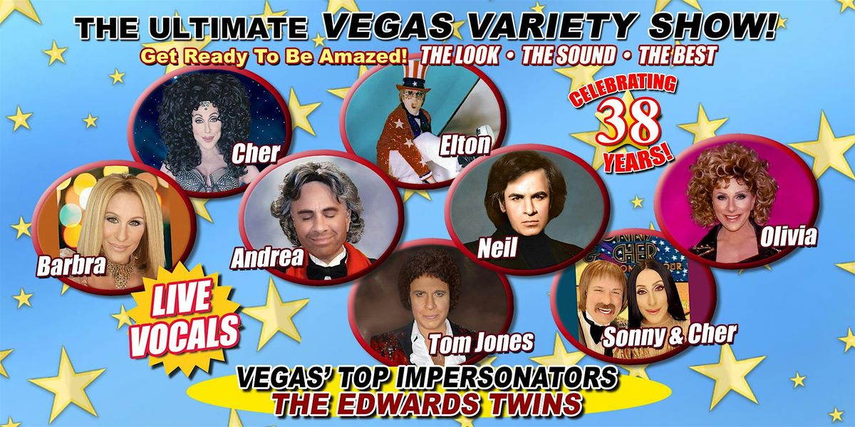 ULTIMATE VEGAS VARIETY SHOW TOP IMPERSONATORS THE EDWARDS TWINS