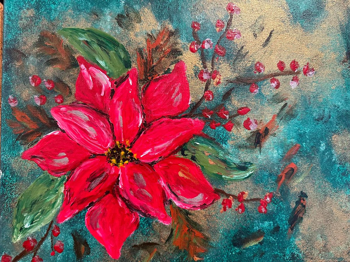 Poinsettia (Finger Painting)