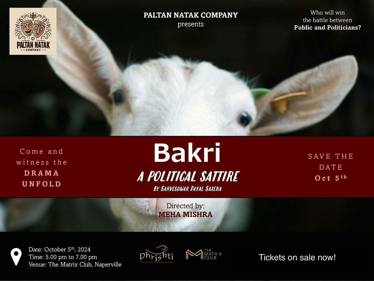 Bakri: A Musical Satire of Political Power Plays