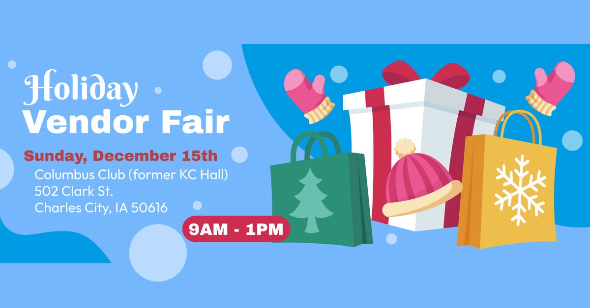 4th Annual Holiday Vendor Fair