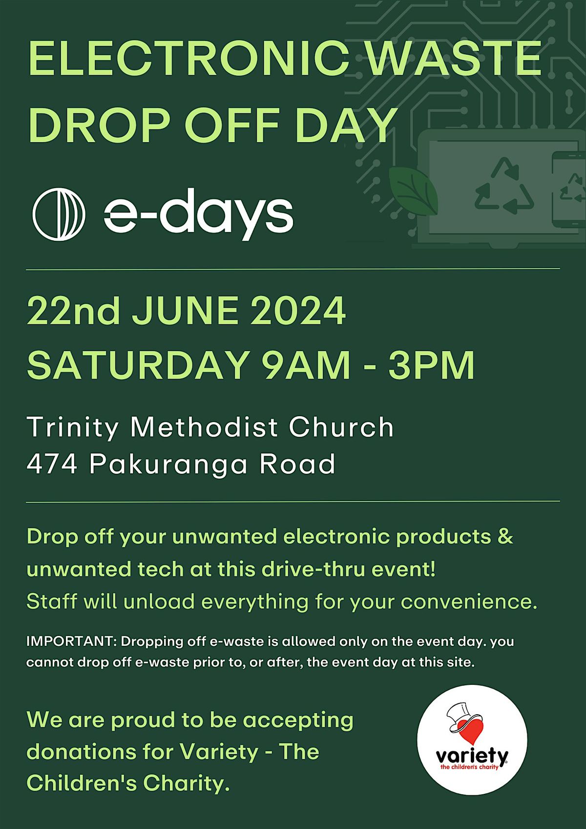 E-Waste Drop off Day - Pakuranga