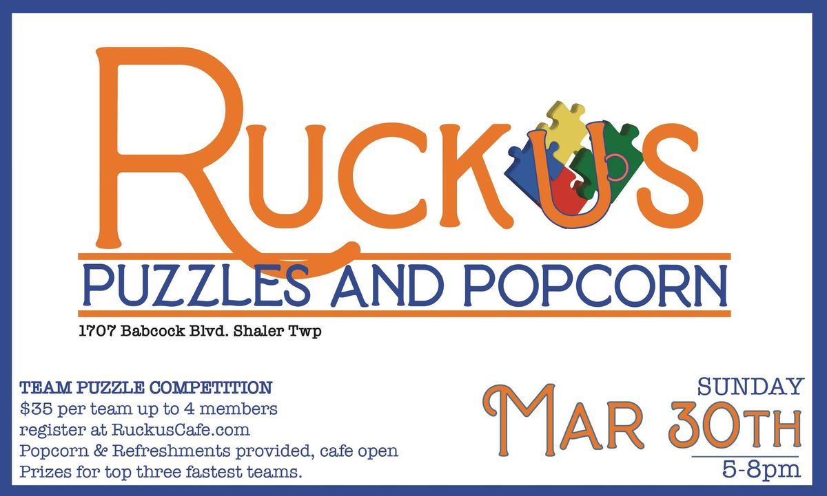 Puzzles & Popcorn - Team Competition 