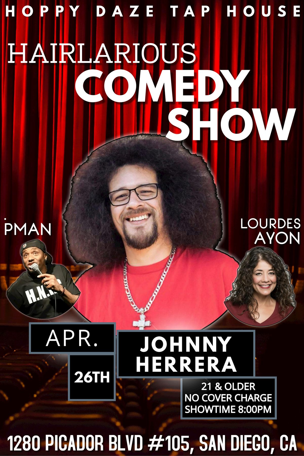 HAIRlarious Comedy Show W\/ Lourdes Ayon & Johnny Herrera