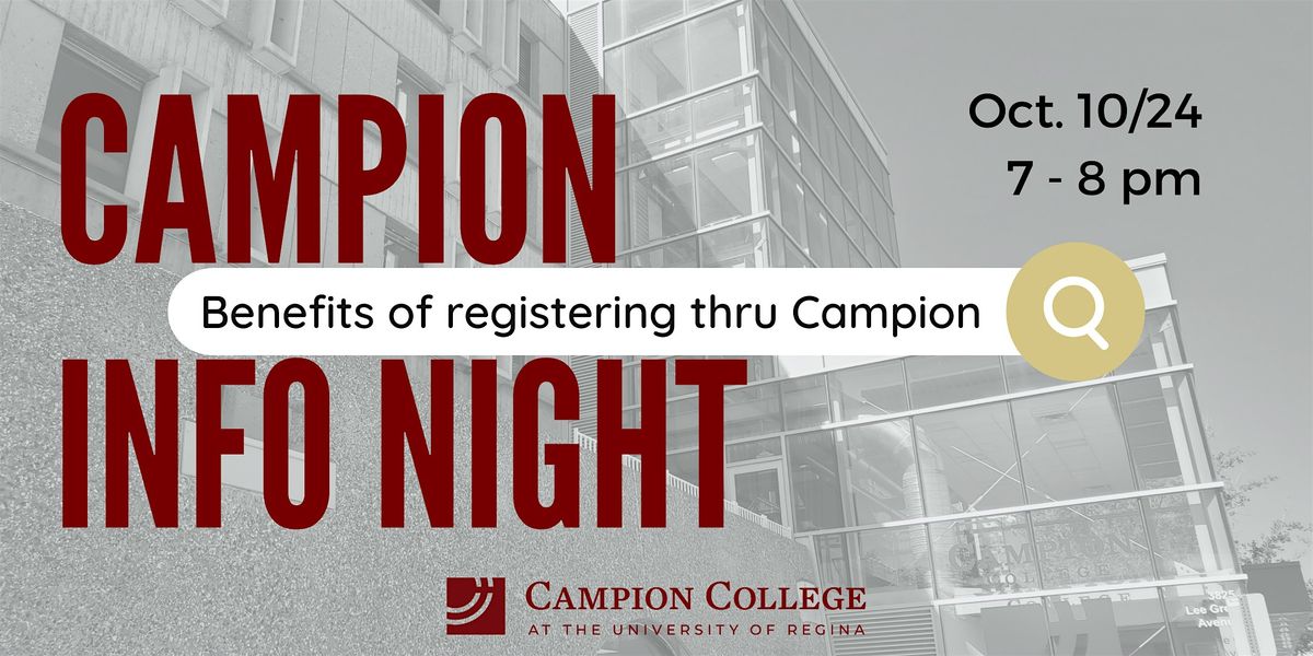 2024 Campion College Info Night