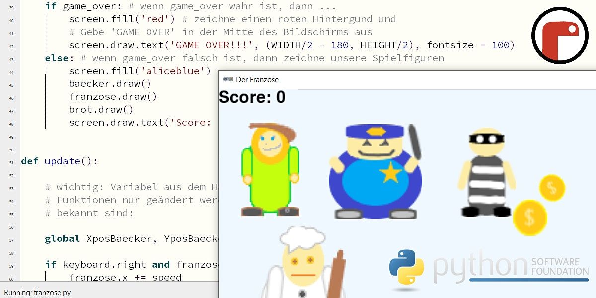 FabLabKids: Spiele programmieren in Python \u2013 Game-Design, 3-t\u00e4gig