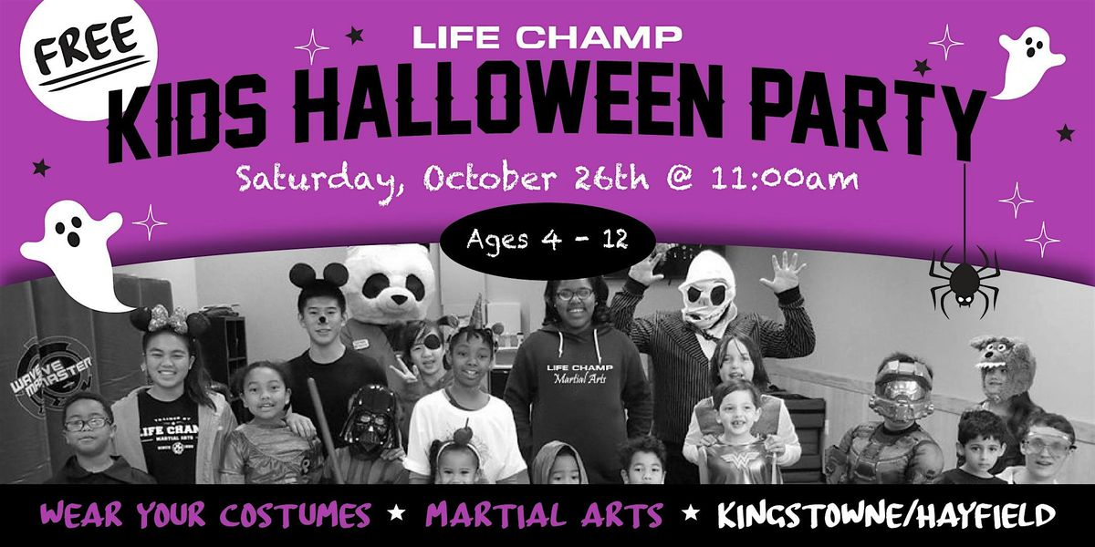 FREE Kids' Halloween Themed Martial Arts Class (Kingstowne\/Hayfield)