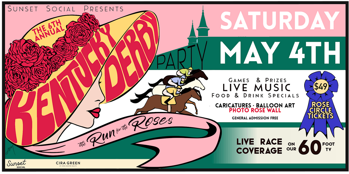 The 6th Annual Kentucky Derby Party at Sunset Social