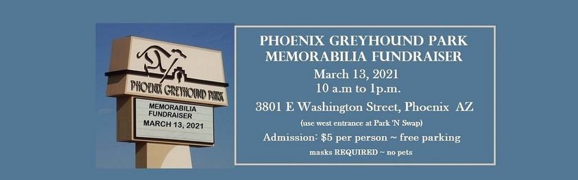 Phoenix Greyhound Park Memorabilia Fundraiser