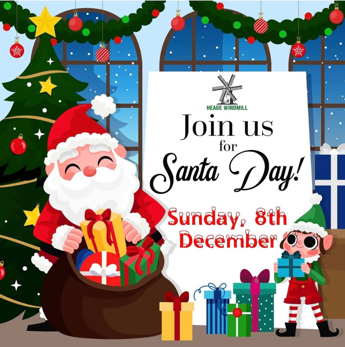 Santa Day at Heage Windmill