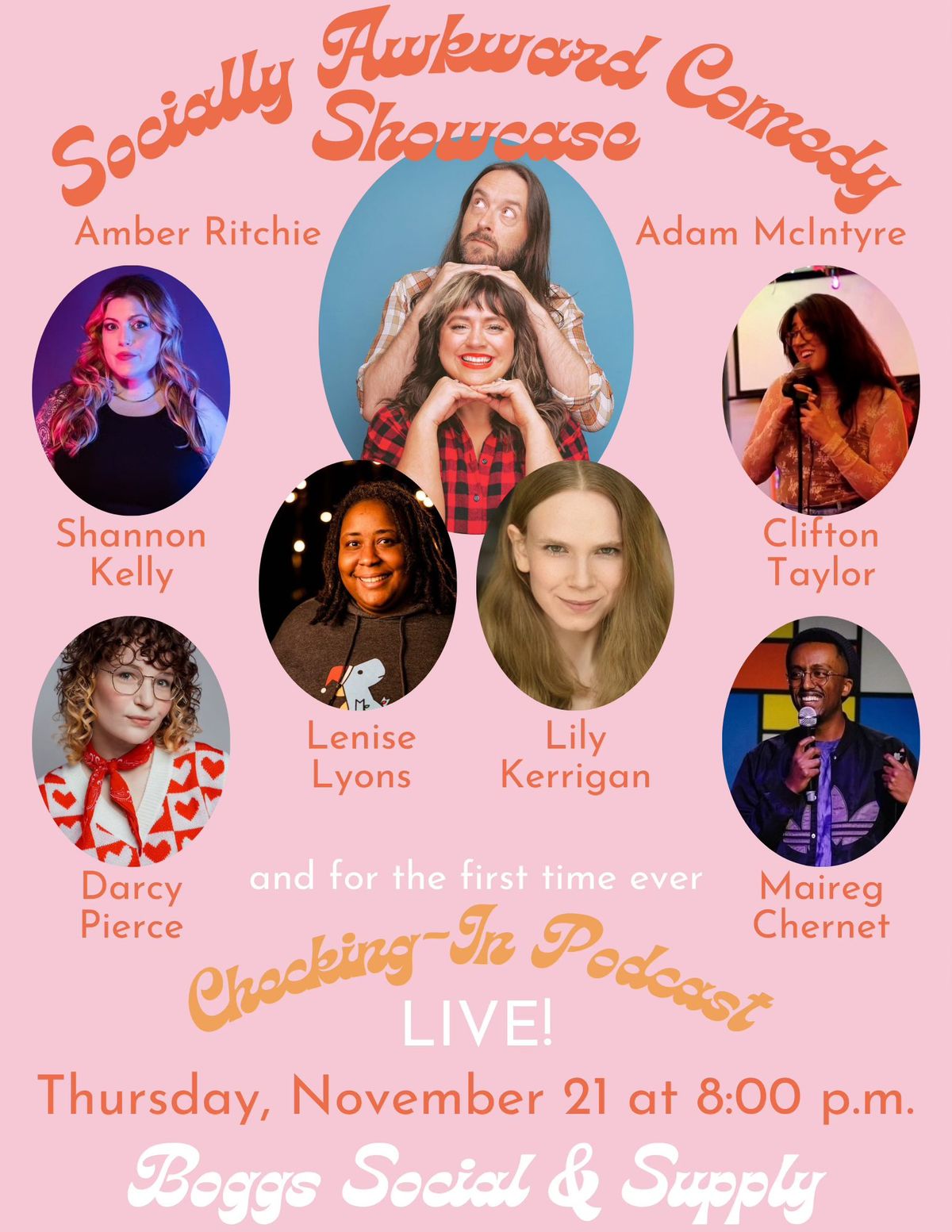 Checking-in Podcast LIVE! W\/ a special Socially Awkward Comedy Showcase!