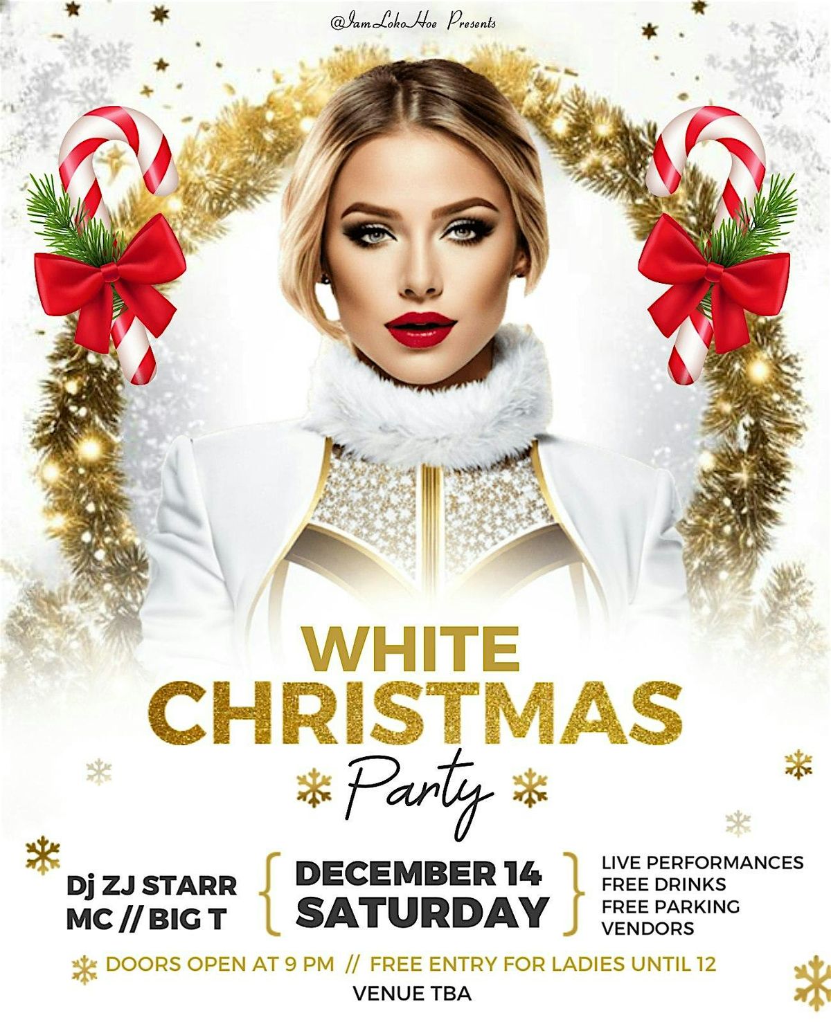 ! ! ALL WHITE CHRISTMAS PARTY ! !