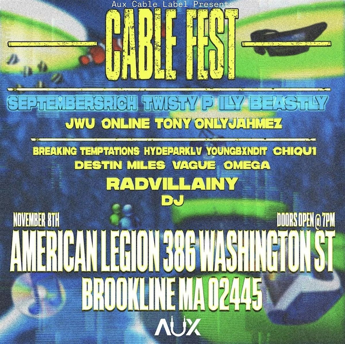 CABLE FEST SeptembersRich , Twisty P , iLYBeastly, Only Jahmez ,Jwu & More!