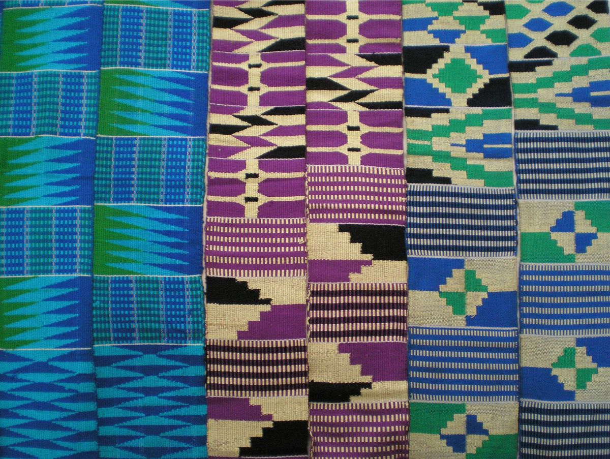 Kente Cloth Paper Weaving