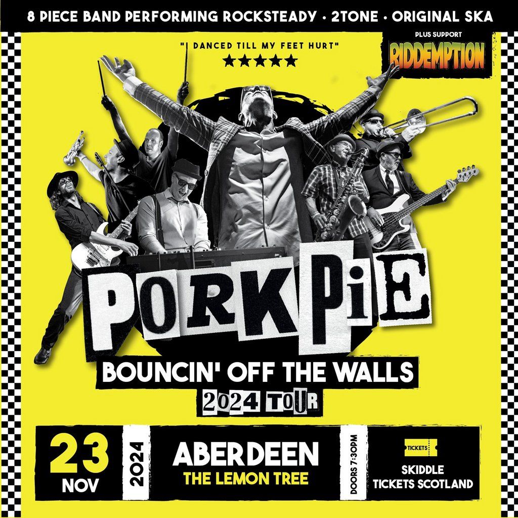 PorkPie Live plus support Riddemption