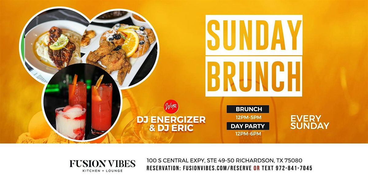 ***Sunday Brunch @ Fusion Vibes Lounge\/Southern Cuisine\/Live DJ***