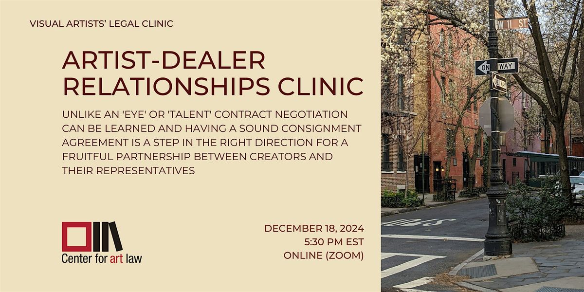 Artist-Dealer Relationships Clinic