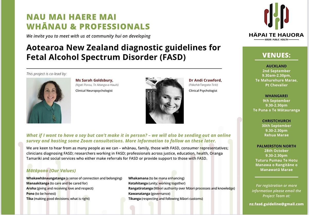 Aotearoa New Zealand diagnostic guidelines for FASD, Te Hotu Manawa O