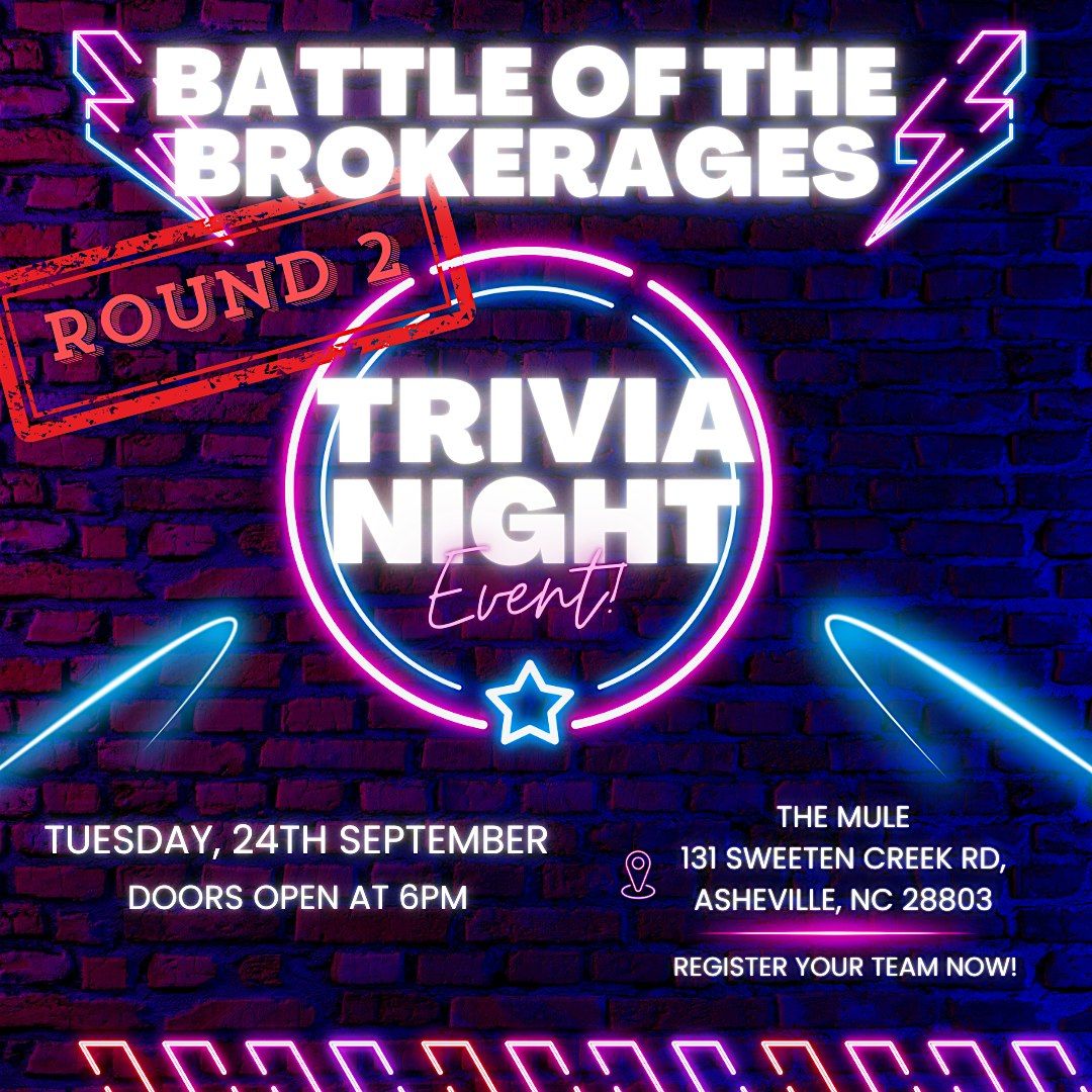 Battle of the Brokerages Trivia Night - Round 2!