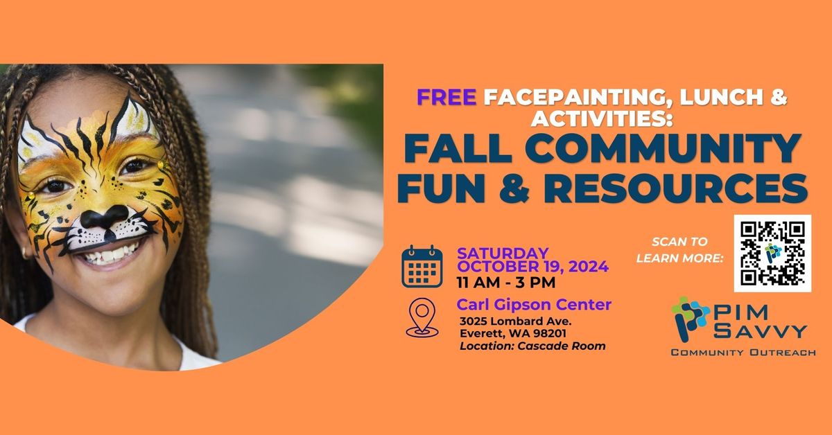 Fall Community Fun, Lunch & Face Painting