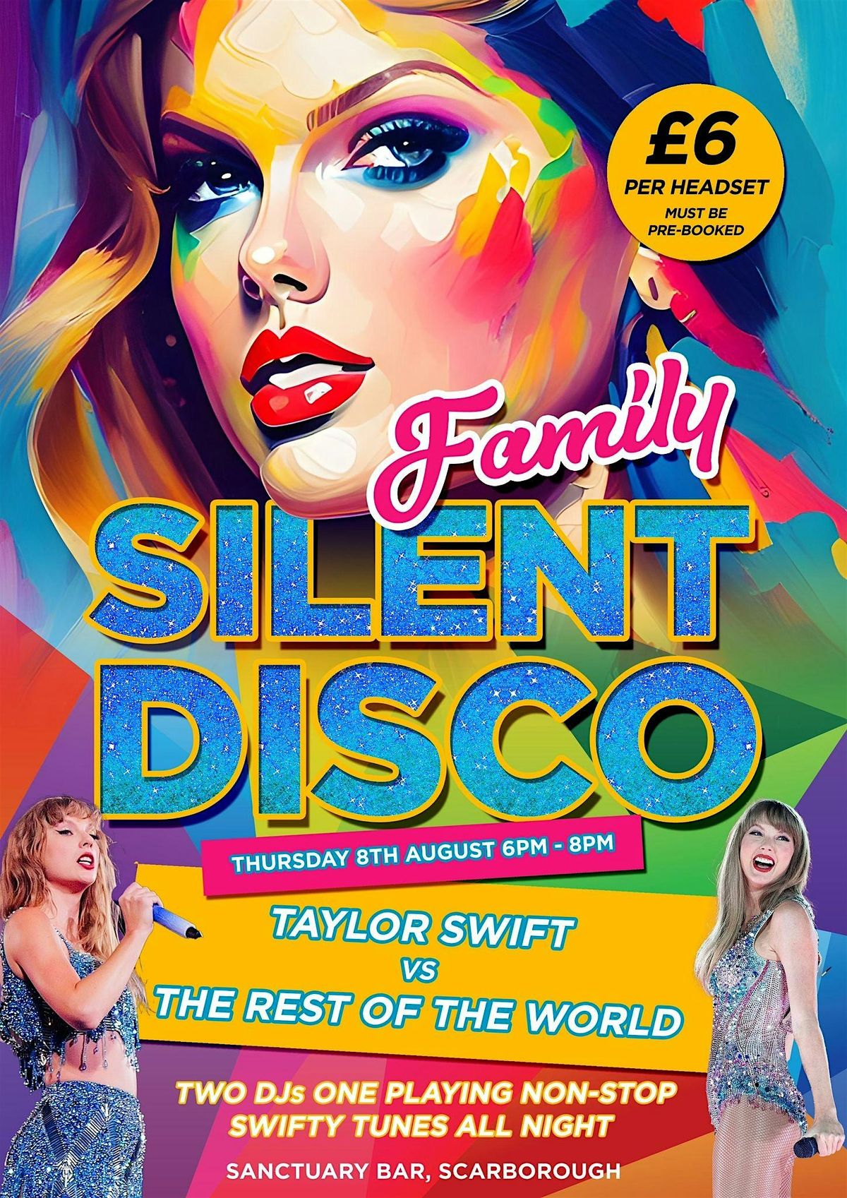 Family Silent Disco - Two DJ\u2019s - Taylor Swift vs The World