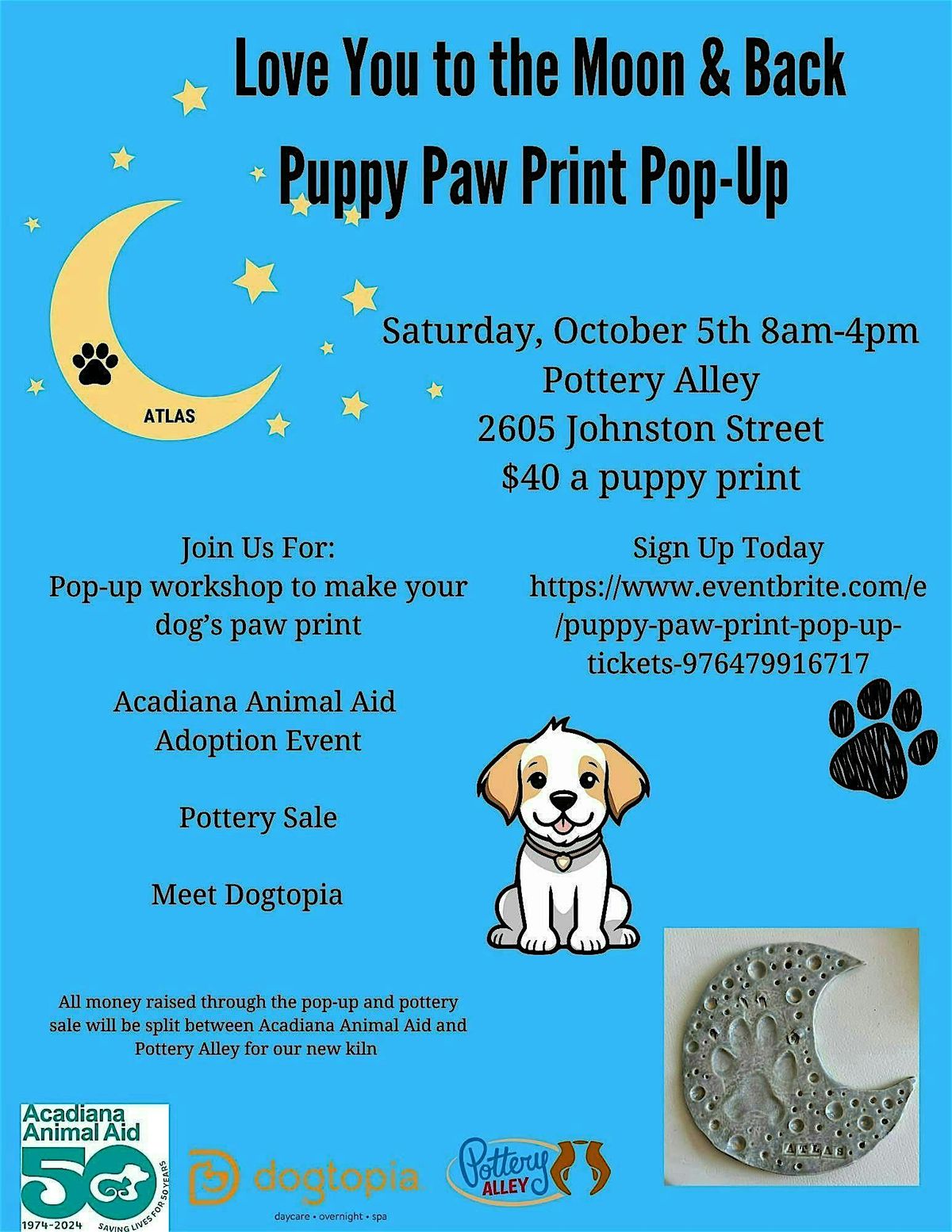 Puppy Paw Print Pop-Up