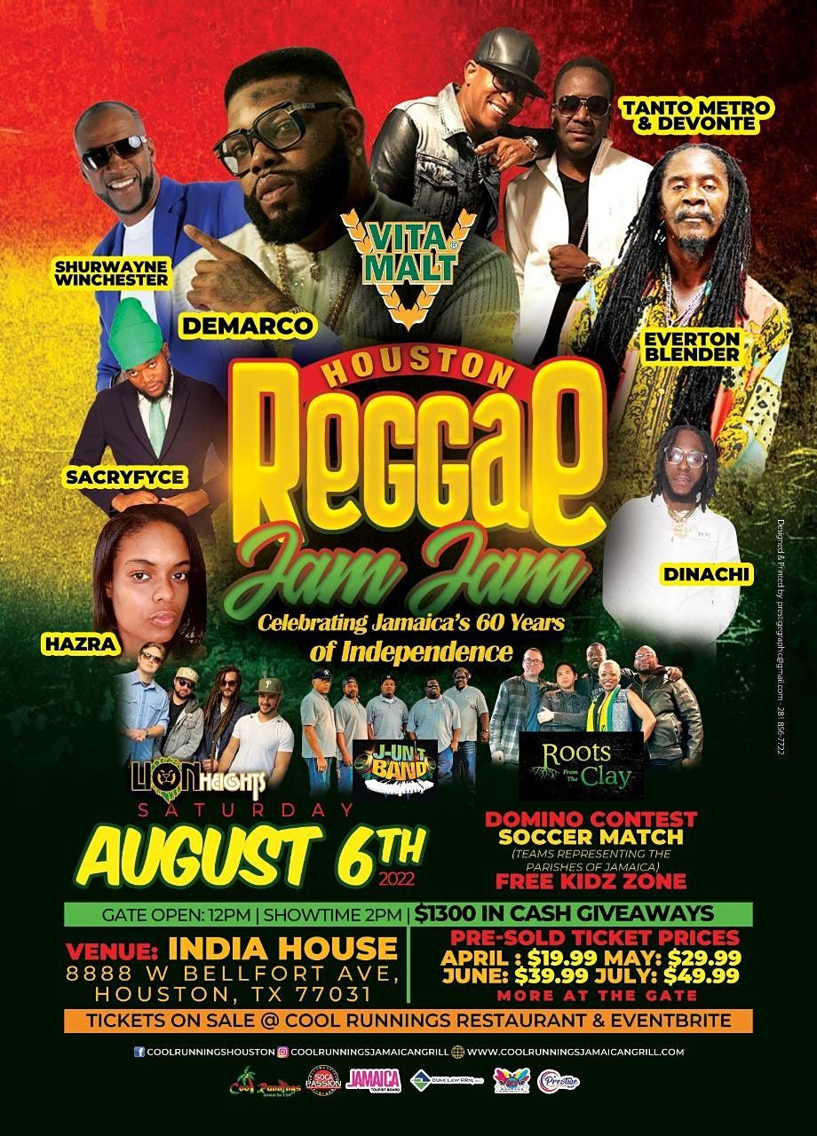 Houston Reggae Jam Jam - an Annual Celebration of Jamaica Independence