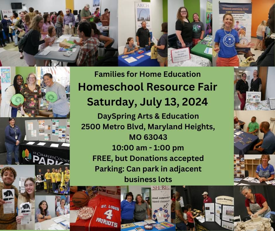 FHE Homeschool Resource Fair