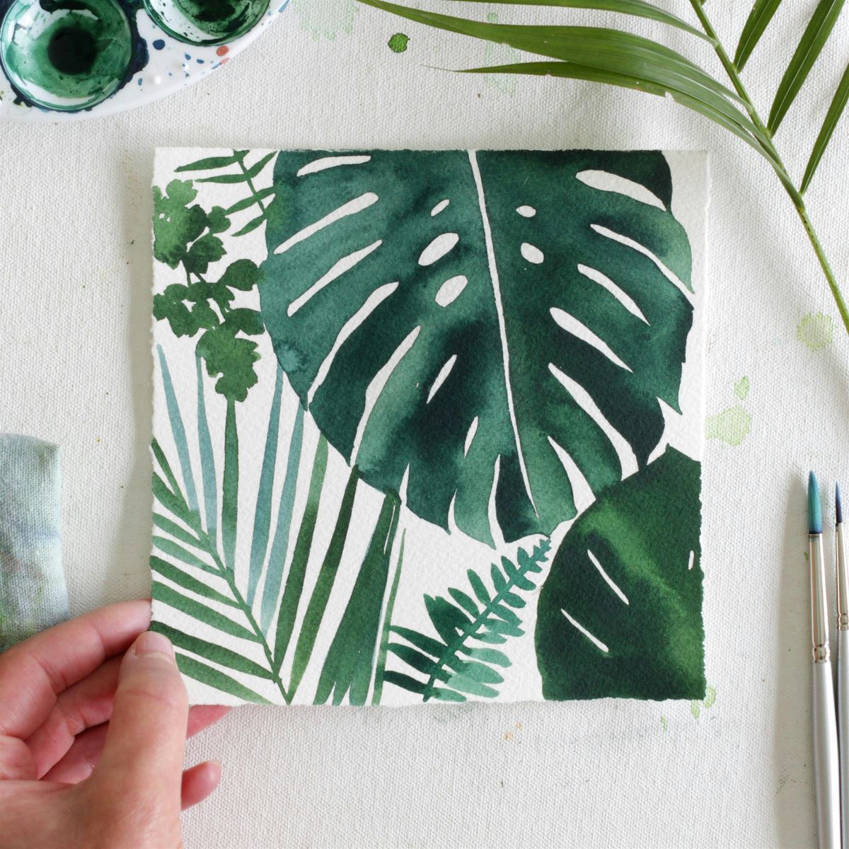 Workshop | Tropical Leaf Studies in Watercolor