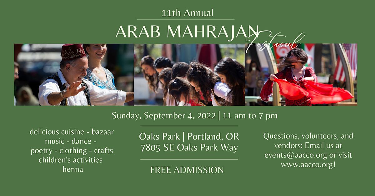 11th Annual Arab "Mahrajan" Festival - Free | Outdoors