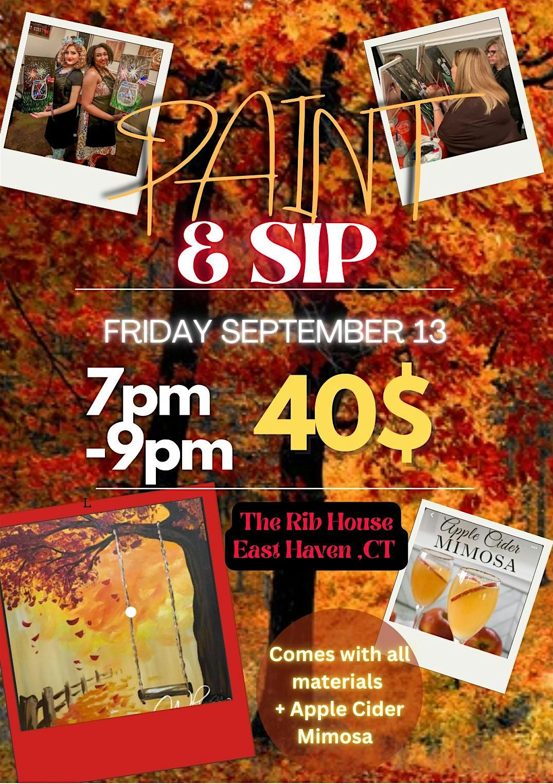 Paint and Sip Fall theme !