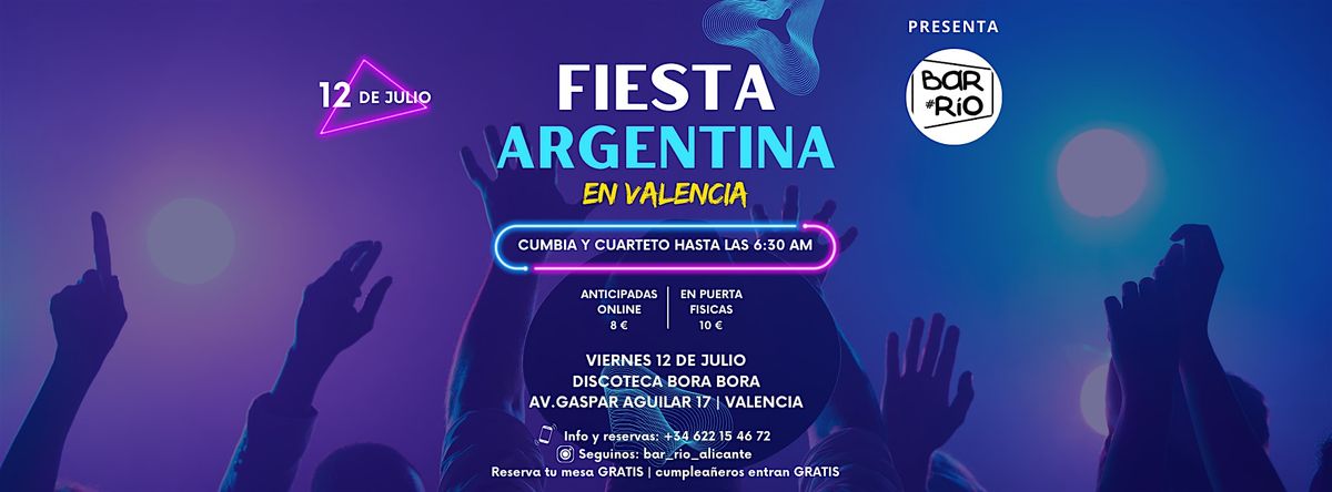 Fiesta Argentina en Valencia | Cumbia & Cuarteto