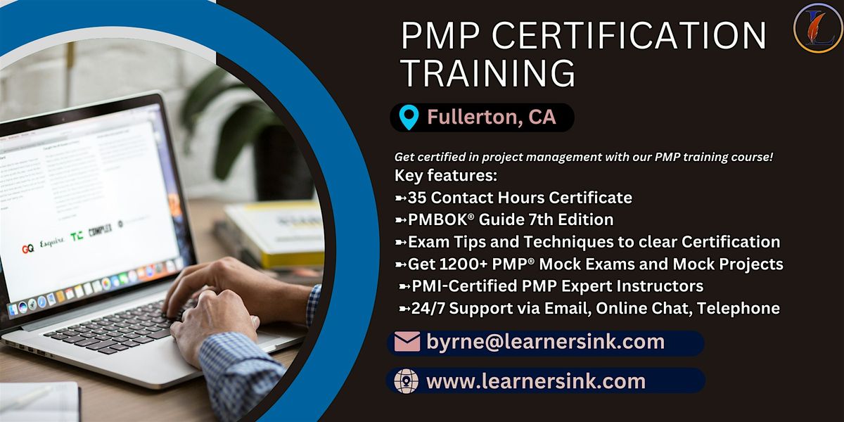 Confirmed PMP exam prep workshop in Fullerton, CA