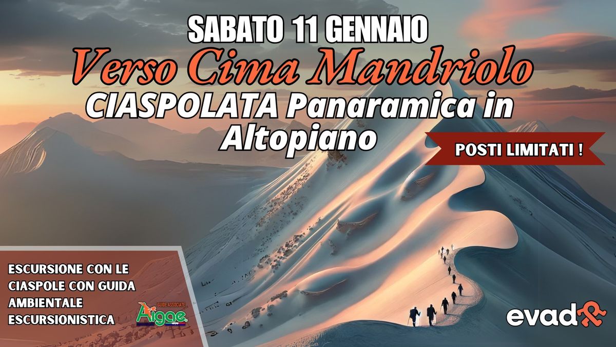 CIASPOLATA verso Cima Mandriolo \u2744\ufe0f Altopiano di Asiago