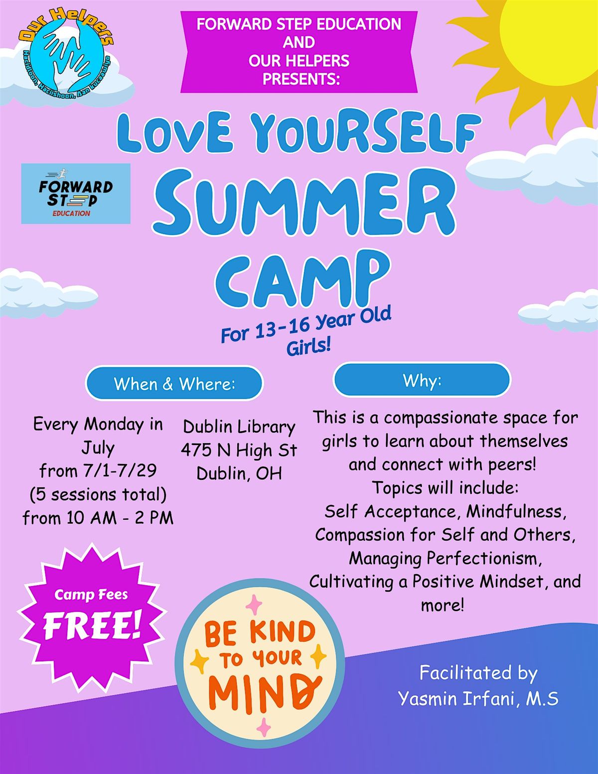 Love Yourself Camp for Girls