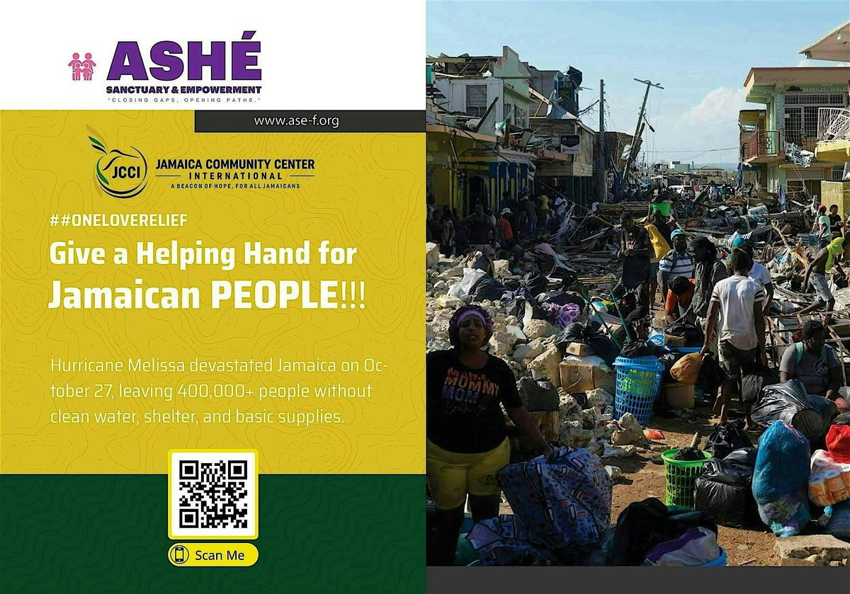Hurricane Melissa Relief Fundraiser - Jamaica "One Love" Campaign