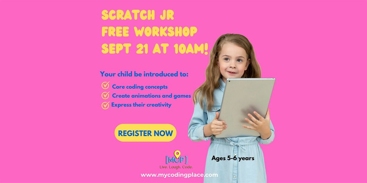 FREE Scratch Jr Workshop Sep 21st For Young Coders!