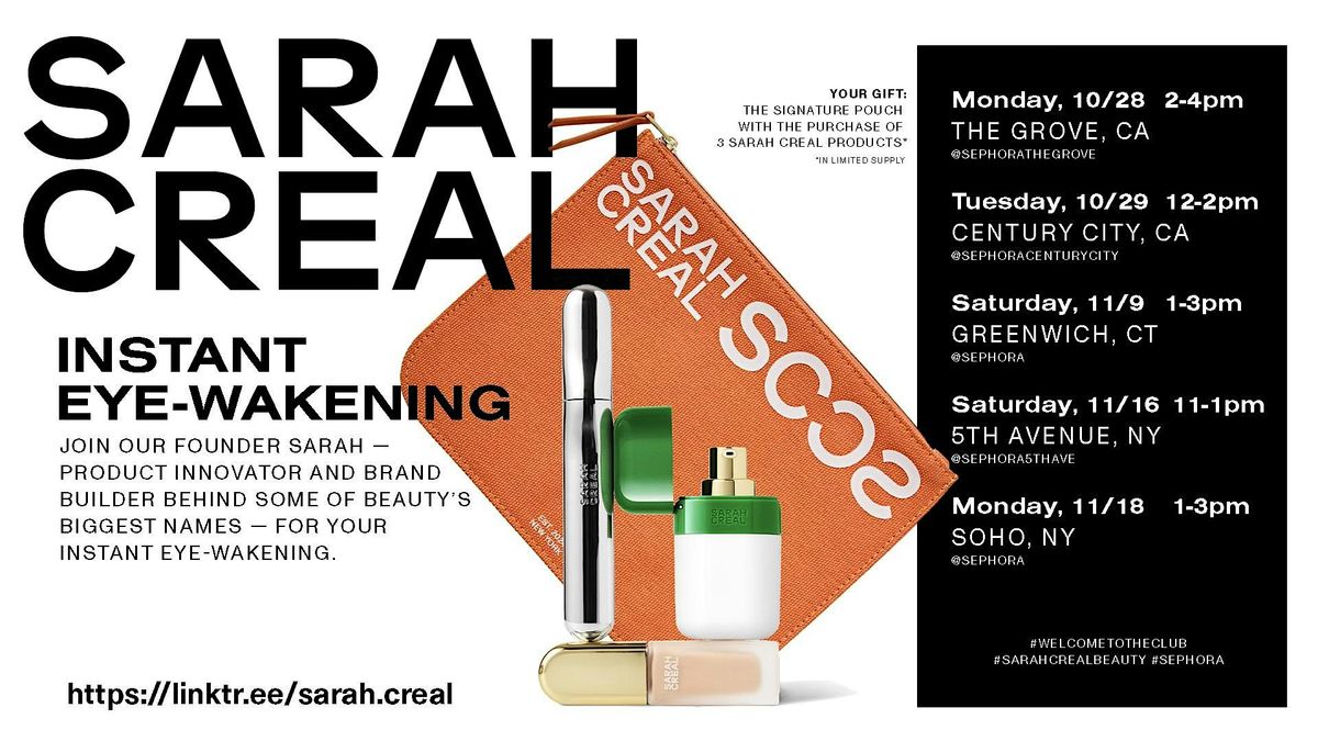 SARAH CREAL LIVE AT SEPHORA - 5TH AVE NYC