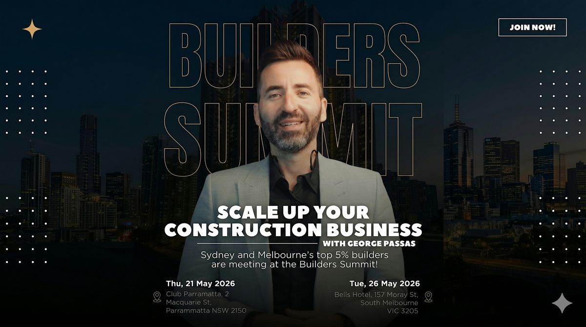 Builders Summit 2026 - Melbourne