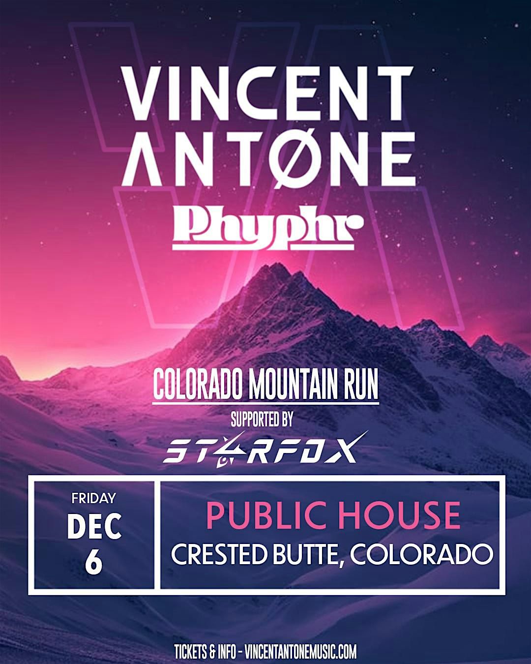 Vincent Antone + Phypher Live @ Crested Butte Public House