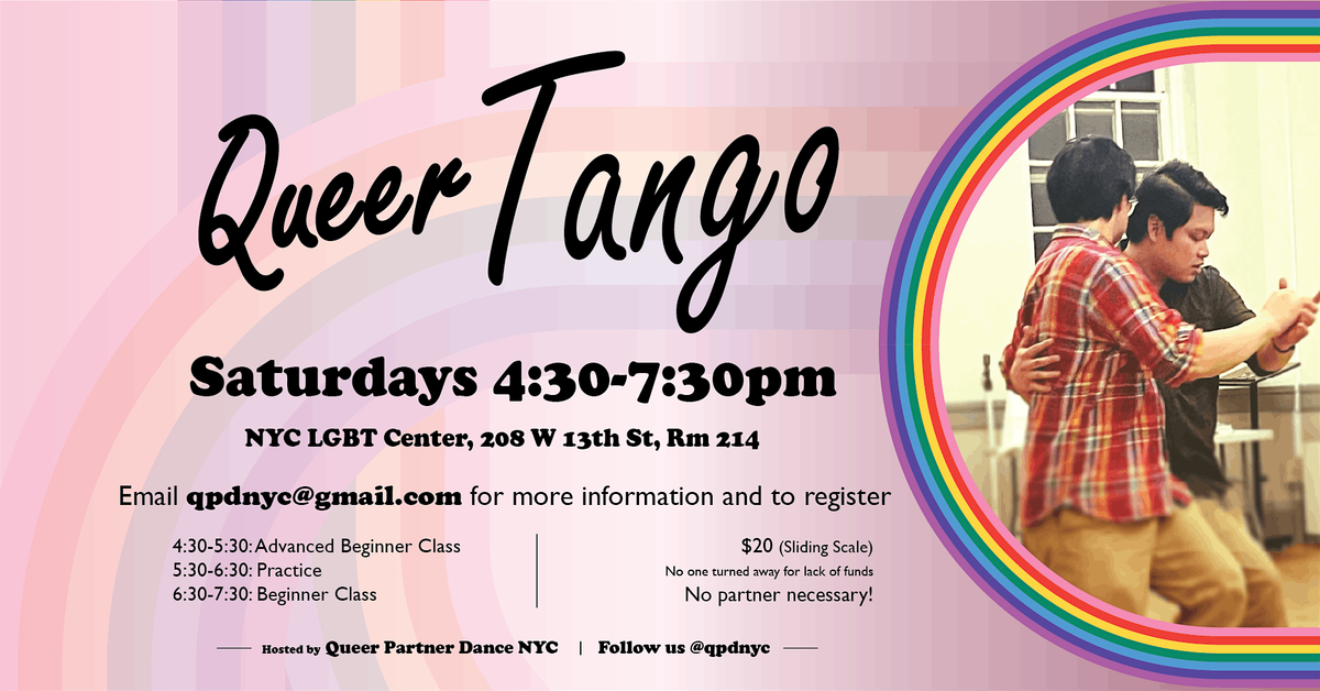 Queer Tango Classes - Saturdays at the LGBT Center