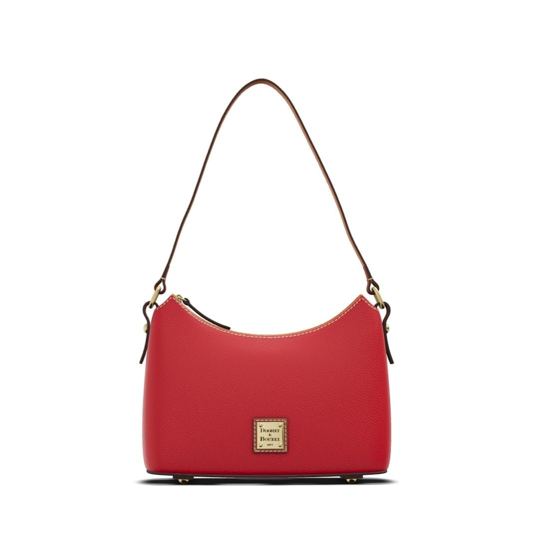 Dooney & Bourke Pebble Grain Baguette in Wine!