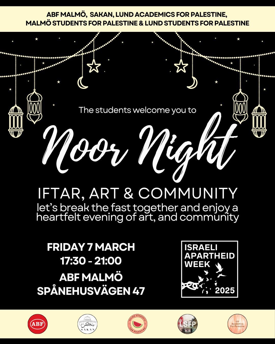 NOOR NIGHT: EVENING OF IFTAR, ART & COMMUNITY 