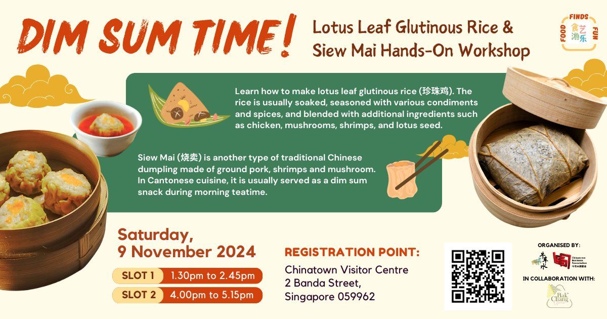 DIM SUM Time! Lotus Leaf Glutinous Rice & Siew Mai Hands-On Workshop