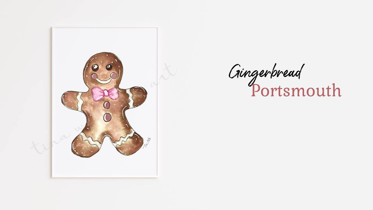 Gingerbread Greeting Card Sip & Paint | Portsmouth 