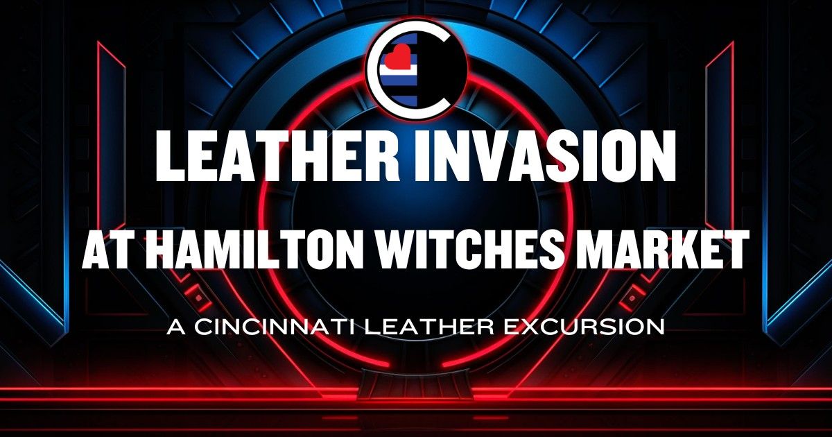 Leather invasion at Hamilton Witches Market