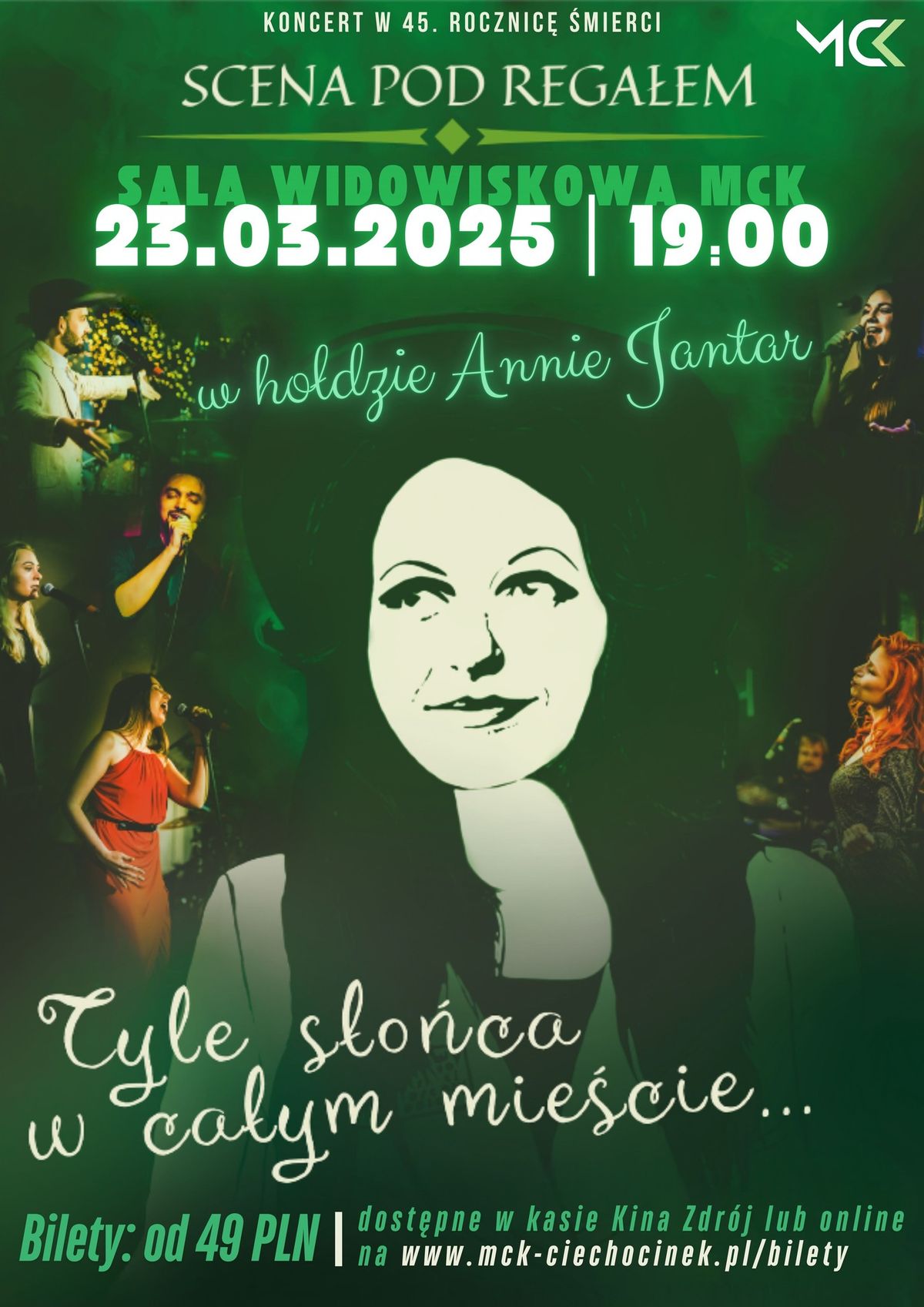 Koncert w ho\u0142dzie Annie Jantar - SCENA POD REGA\u0141EM - w 45. rocznic\u0119 \u015bmierci | Ciechocinek