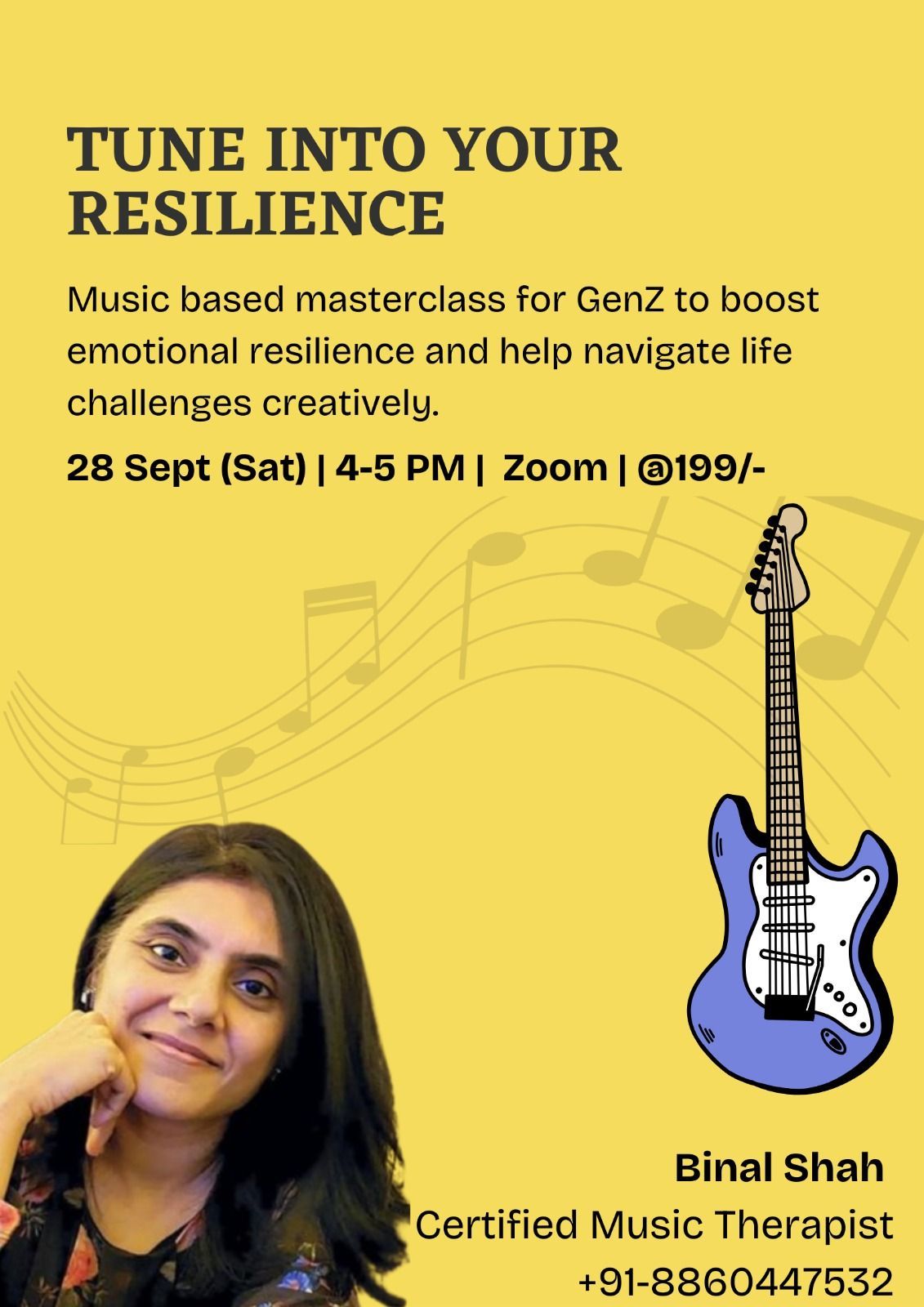 Tune In to Resilience - Music Therapy for Teens and Young adults